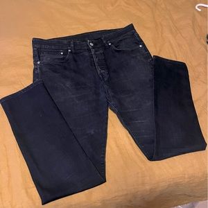 H&M skinny jeans black 36W x 30L